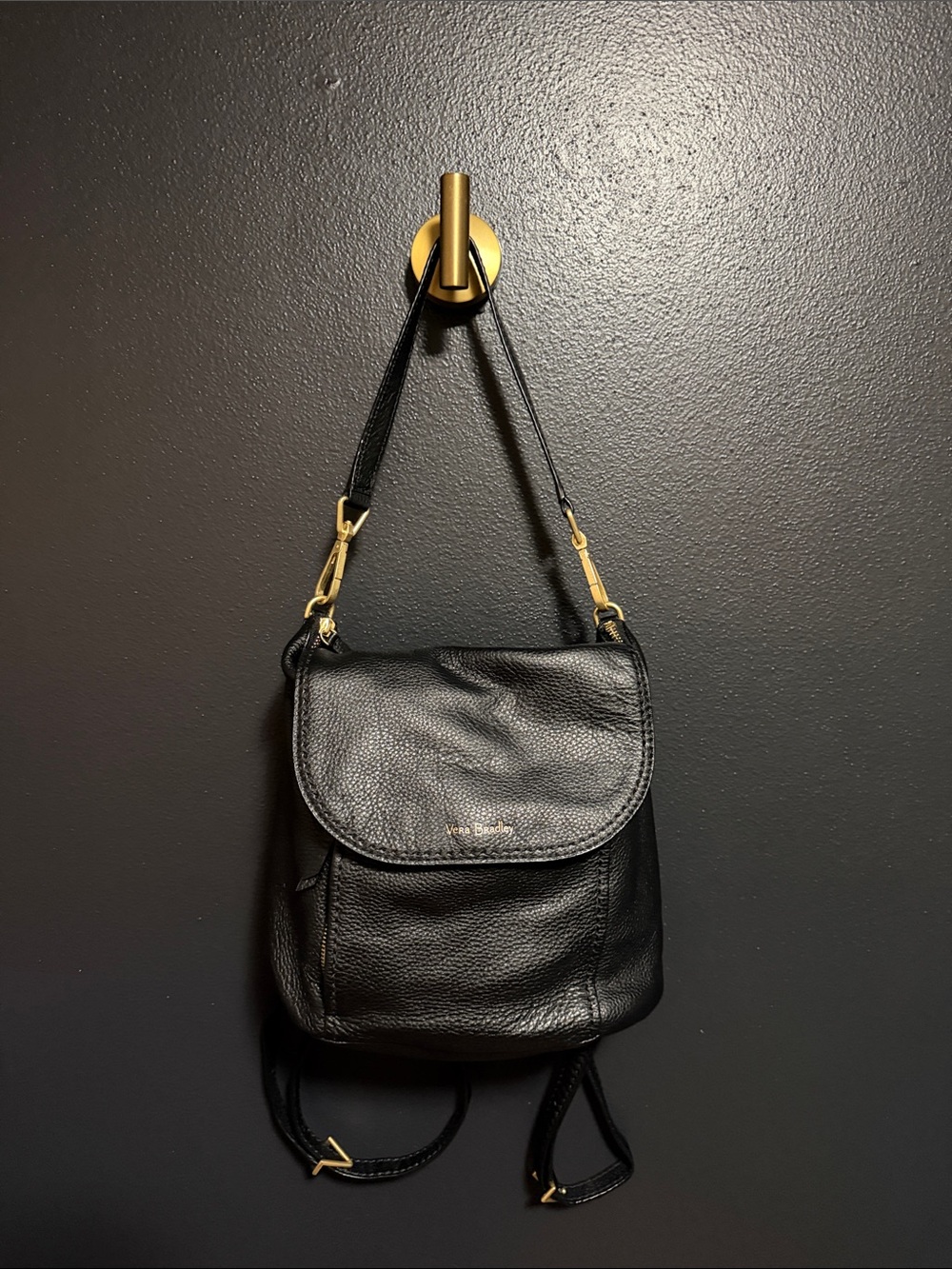 Vera Bradley Mallory Convertible Backpack in leather